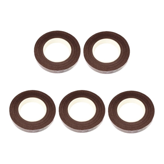 5 Rolls Realistic Floral Adhesive Tape Crafting Tape Suitable for Artificial Flower Stems Wrapping and Craft Projects