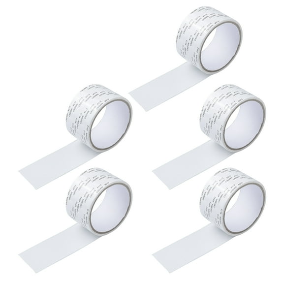 5 Rolls Screen Repair Tape Kit Tear-resistant Fiberglass Mesh Strong Adhesive Window Door Screen Repair Tape Black Gray White Mesh Repair for Doors Windows Tents Patios Pool Screens-White