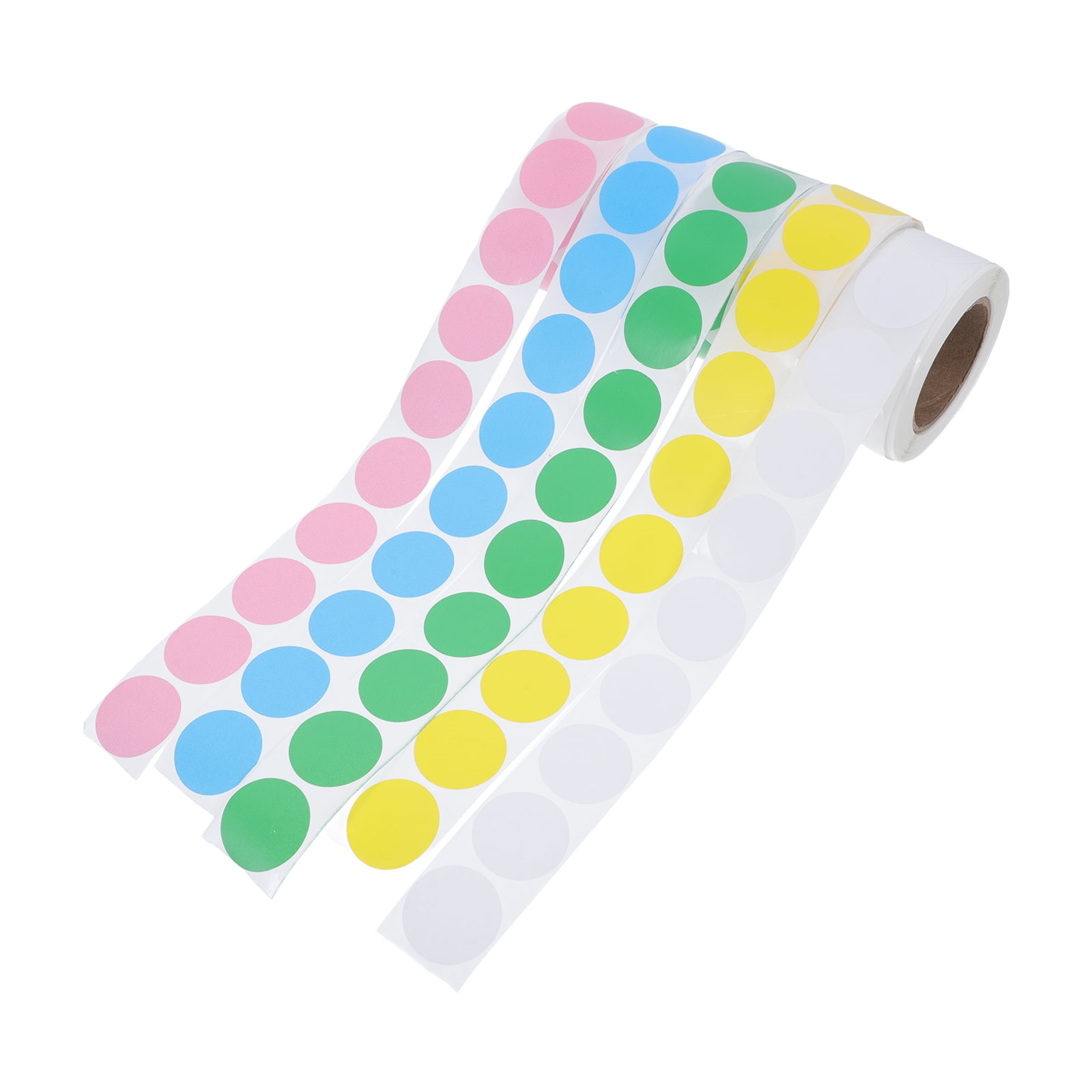 5 Rolls Small Colorful Dot Stickers Round Labels - Walmart.com