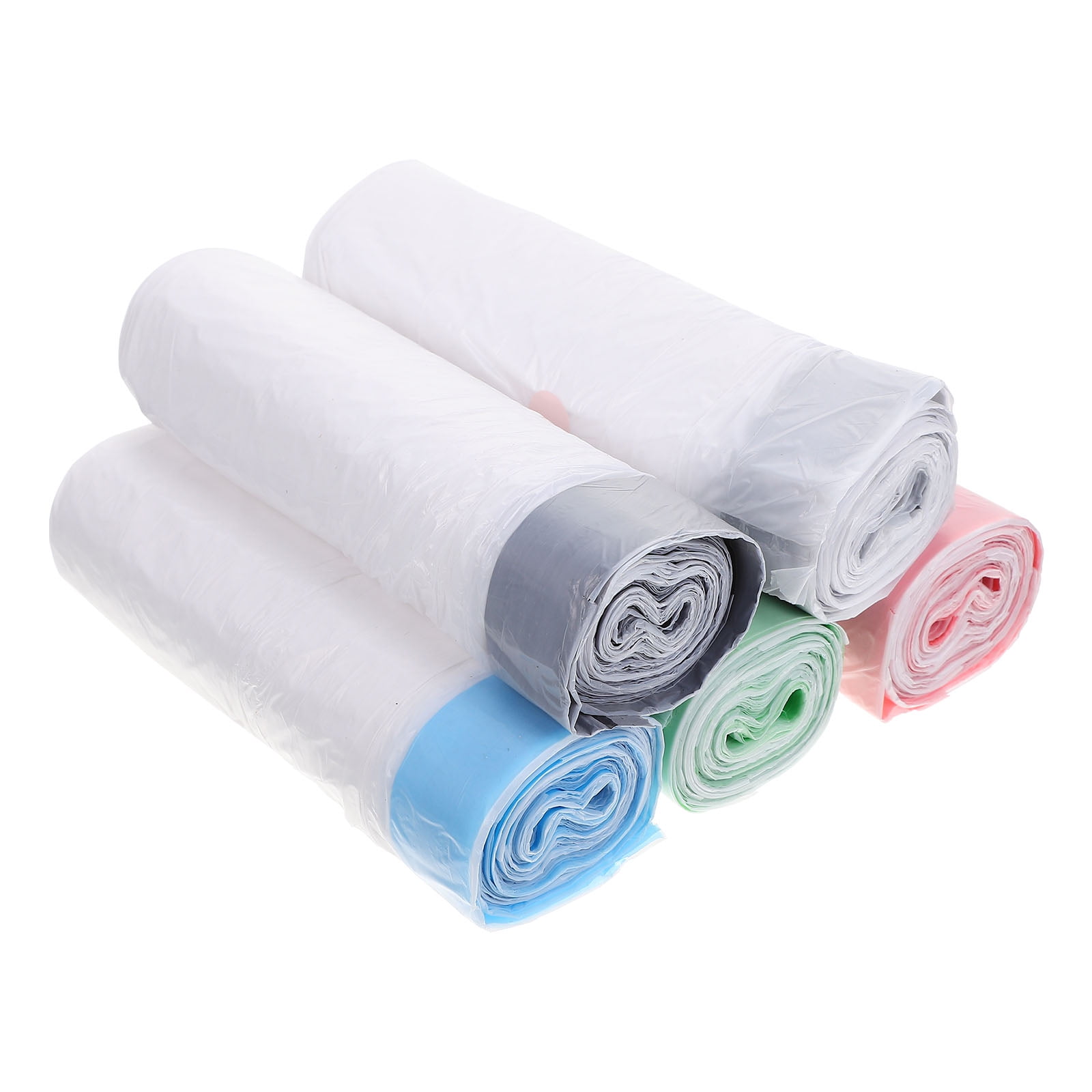 5 Rolls Trash Bags 45cm x 50cm Drawstring Kitchen Garbage Bags Bulk ...