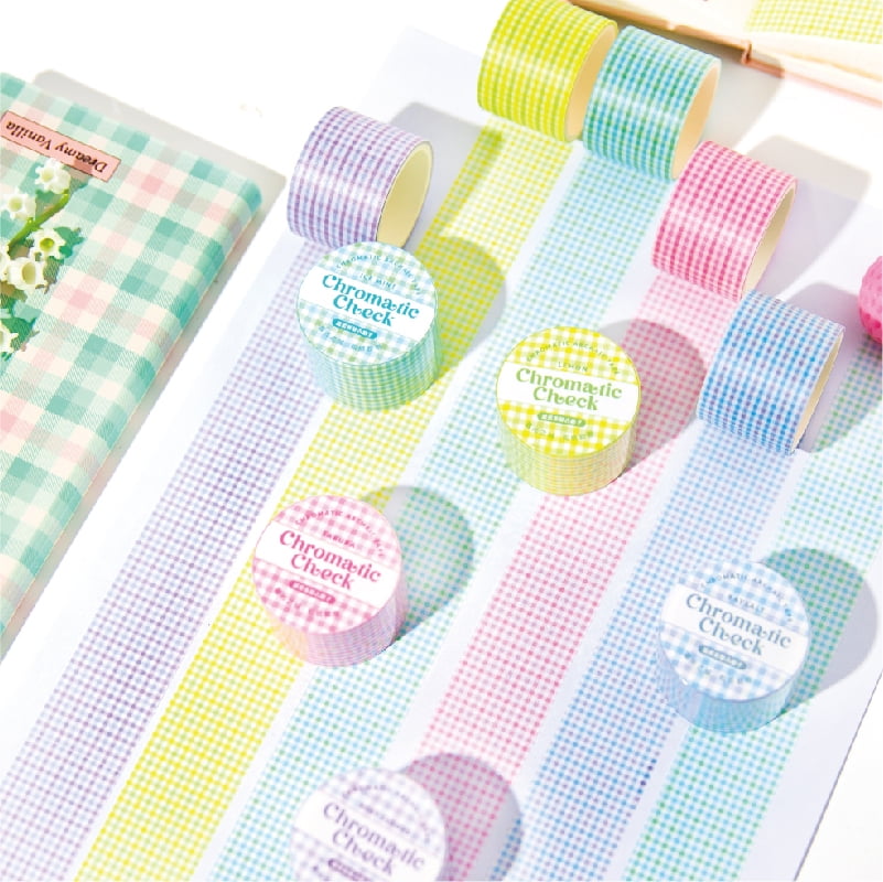 5 Rolls Washi Tape Set, Scrapbook Crafts Floral Decorative Masking Tape for Journaling Planner Card Making Album Art Teacher Classroom Supplies