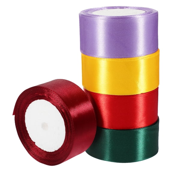 5 Rolls Wrapping Ribbons Crafts DIY Ribbons Novelty Gift Ribbons Gift ...