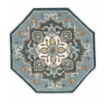 thumbnail image 1 of 5â€™ Round Blue Traditional Medallion Area Rug, 1 of 5