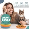 thumbnail image 1 of 5 Round Feeding Bowl Food Bowl For Wet And Dry Pet Food, Designed To Provide Comfortable Feeding For Kittens Short-Legged Cats And Small Dogs, Rounded Shape Promotes Natural, 1 of 7