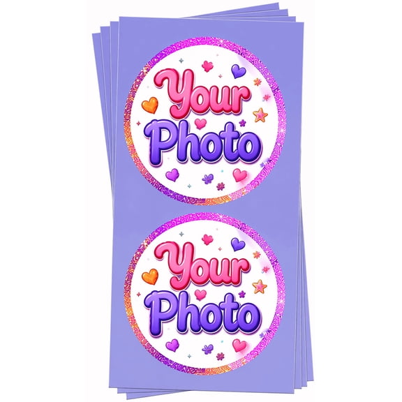 5" Round Pre-Cut Create your Own Photo Edible Image Cake Toppers, by Tnct. Email your Image After Purchase, See Product Details.