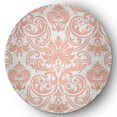 thumbnail image 1 of 5' Round Simply Daisy Alexys French Country Chenille Area Rug, Blush, 1 of 4
