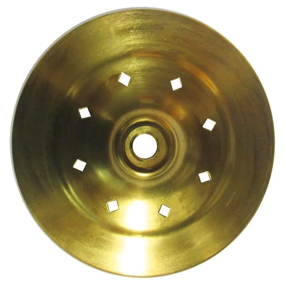 5" RD. Vented Solid Brass Vase Cap for Lamp Fixtures & Other Crafts