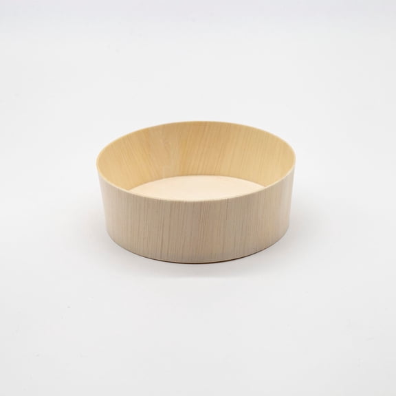 5" Round Wooden Container Togo Box  300 count box (Base only)