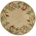 thumbnail image 1 of 5' Round  Wool Ivory  Area Rug, 1 of 2