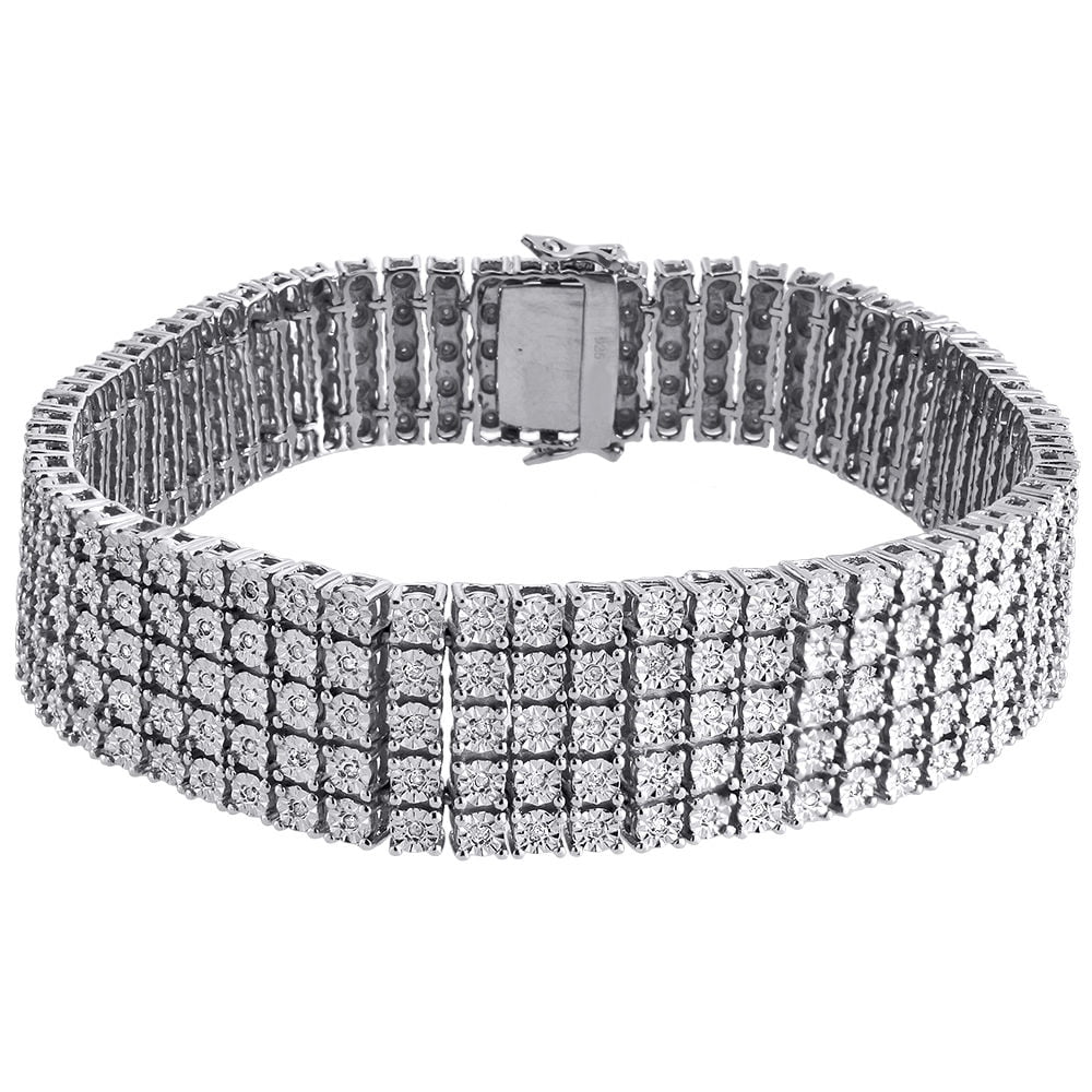 Diamond diamond bracelet round cut 5.70 carat – Primestyle.com