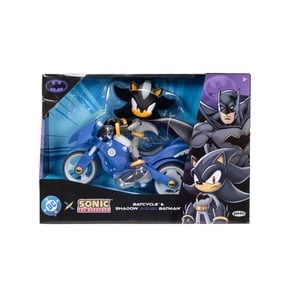 Sonic X DC Shadow As Batman 5 inch Scale Action Figure with Batcycle Vehicle