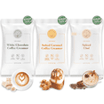 thumbnail image 1 of 5 SPARROWS Healthy Sugar-Free Coffee Creamer Powder TRIAL PACK (White Chocolate, Salted Caramel, Spiced Chai), Set of 3 Samples, 1 of 6
