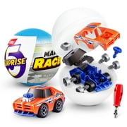 5 SURPRISE Make-A-Racer Race Car Vehicle Themed Novelty Unboxing Toy Collectible Minis by ZURU