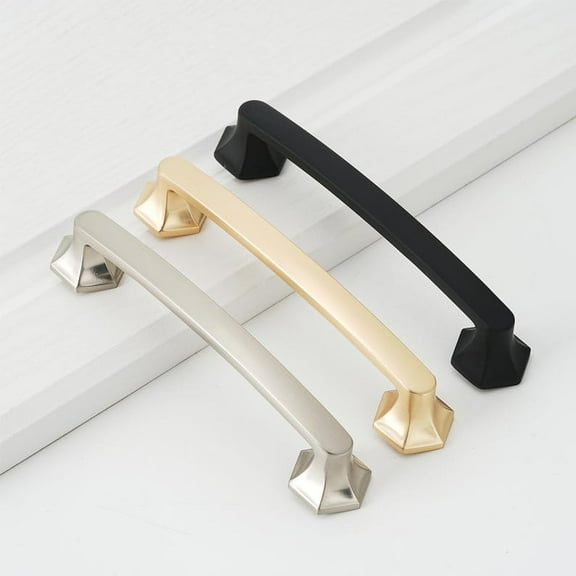 5" Scandinavian Cabinet Pull: Nickel Brass Black Kitchen Hardware