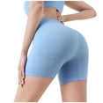 thumbnail image 1 of 5" Seamless Shorts Womens High Waist Workout Yoga Shorts/Leggings Gym Biker Shorts Tummy Control Booty Cycling Shorts, 1 of 6
