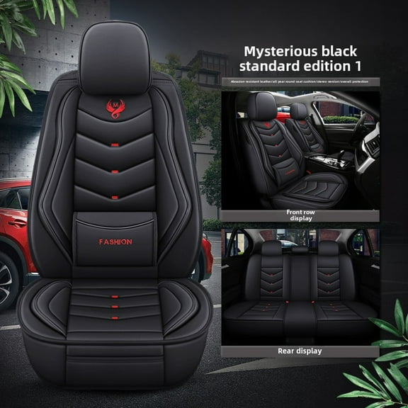 5 Seat Front+Rear Leather Car Seat Covers