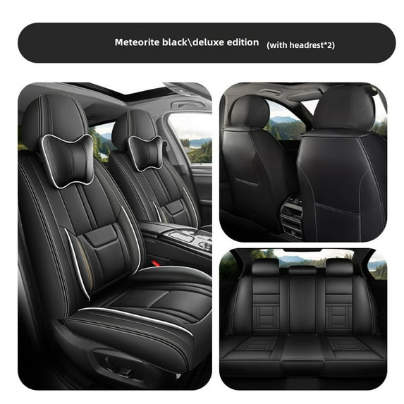 5 Seat Front+Rear Leather Car Seat Covers