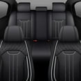 thumbnail image 1 of 5-Seat Full Set Faux Leather Car Seat Covers - Waterproof All-Weather Protection, Full Surrounded Cushion Protector with Soft Foam Padding, Precise Fit for Cars, Trucks, Sedans & SUV, Durable Automot, 1 of 3