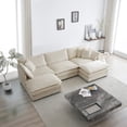 thumbnail image 1 of 5-Seater Convertible Corner Couch with Flexible Combination - Create Your Own Living Room Setup, 1 of 6