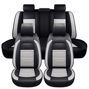 5-Seater Full Leather Seat Covers Black-Grey for Kia Sportage 1995-2024 for Forte 2010-2023