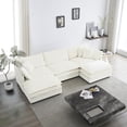 thumbnail image 1 of 5-Seater Modular Sofa with Reversible Footrest / Ideal for Home Entertainment, 1 of 5