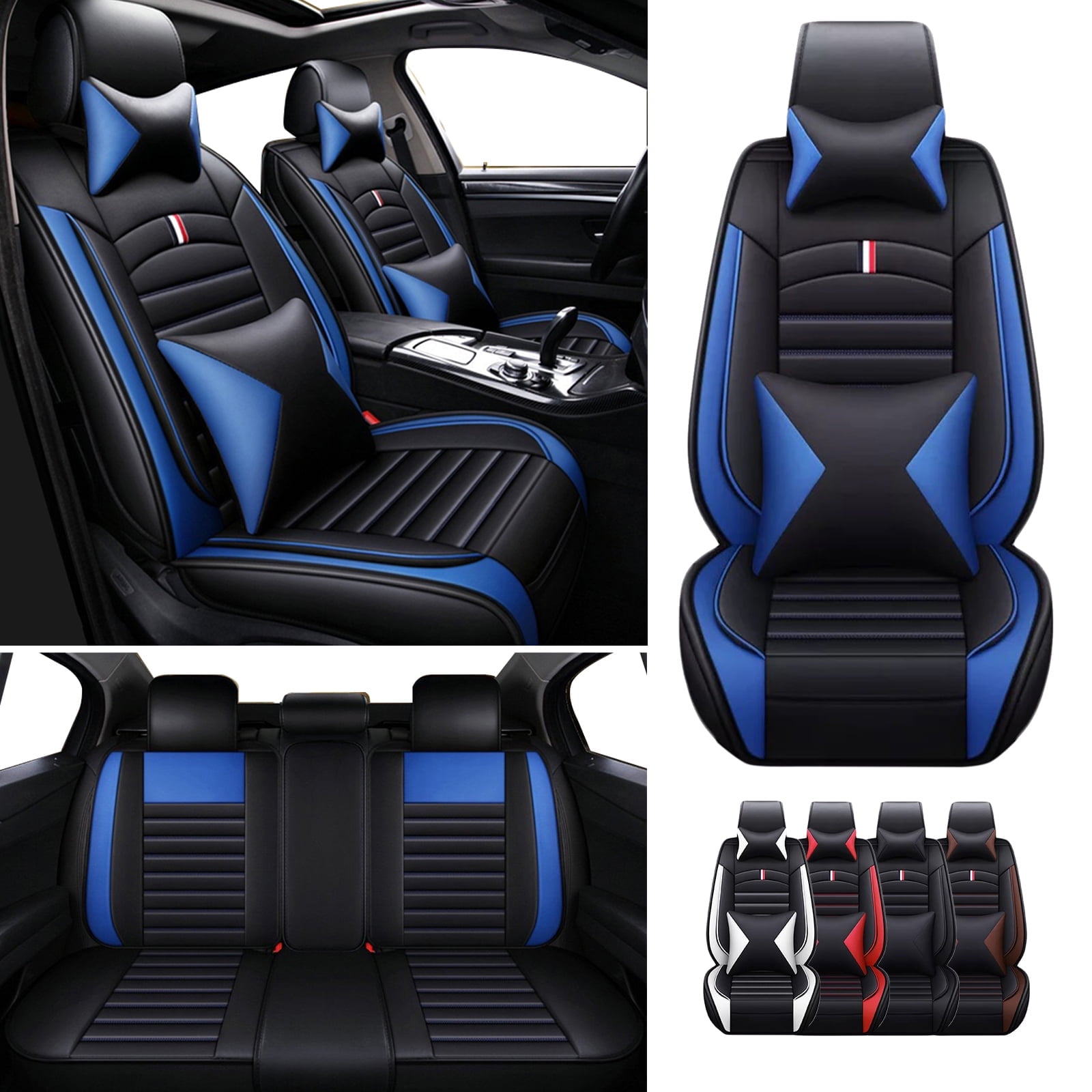 5 Seats Car Seat Covers For 20002024 Infiniti Q50 QX50 PU Leather Auto