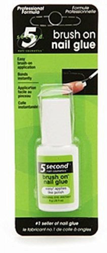 5 Second Brush On Nail Glue 0.2 oz (Pack of 7)
