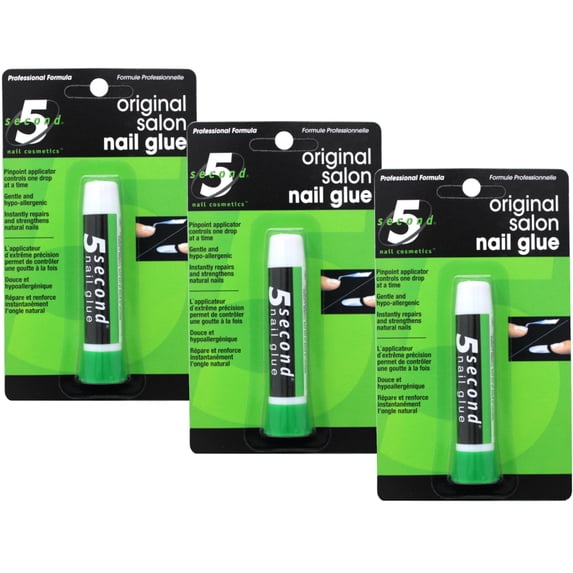 5 Second Salon Nail Glue 0.07 oz (Pack of 3)