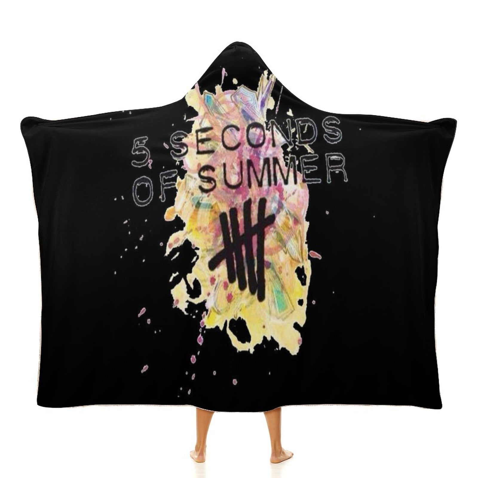 5 Seconds Of Summer 5SOS Hooded Blanket Soft Cozy Wearable Blanket Kids Adult Throw Blanket Hoodie For Bed Sofa Office in Nepal at NPR 8397 Rating 5