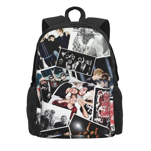 5 Seconds Of Summer 5sos Backpack Multipurpose Daypacks Large Capacity Shoulder Bag Casual Travel Backpack Schoolbag