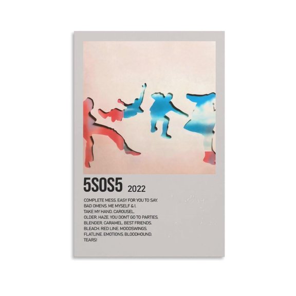 5 Seconds Of Summer Canvas Poster Mural Decor Printing Picture Painting Living Room Hallway Decor Unframe-style 1218inch unframed
