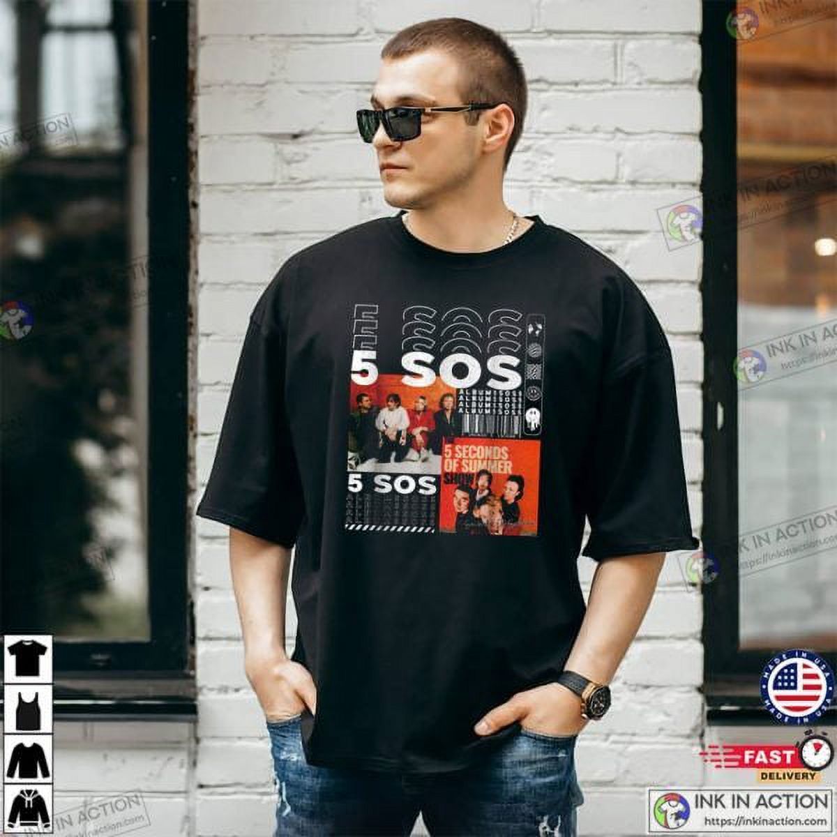 5 Seconds Of Summer Vintage The Show T shirt Walmart