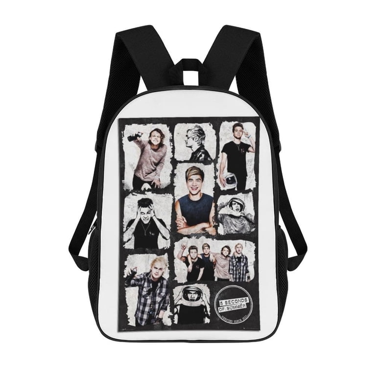 5 Seconds of Summer 5Sos Backpack 17 Inch Shoulder Bag Sturdy 