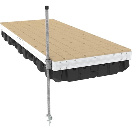 5 Section Aluminum Floating Dock Kit w/ Resin Top - 4'x50'