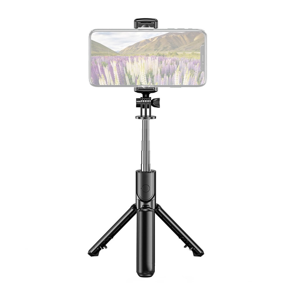 5Section Extendable Selfie Stick Integrated with Tabletop Tripod with