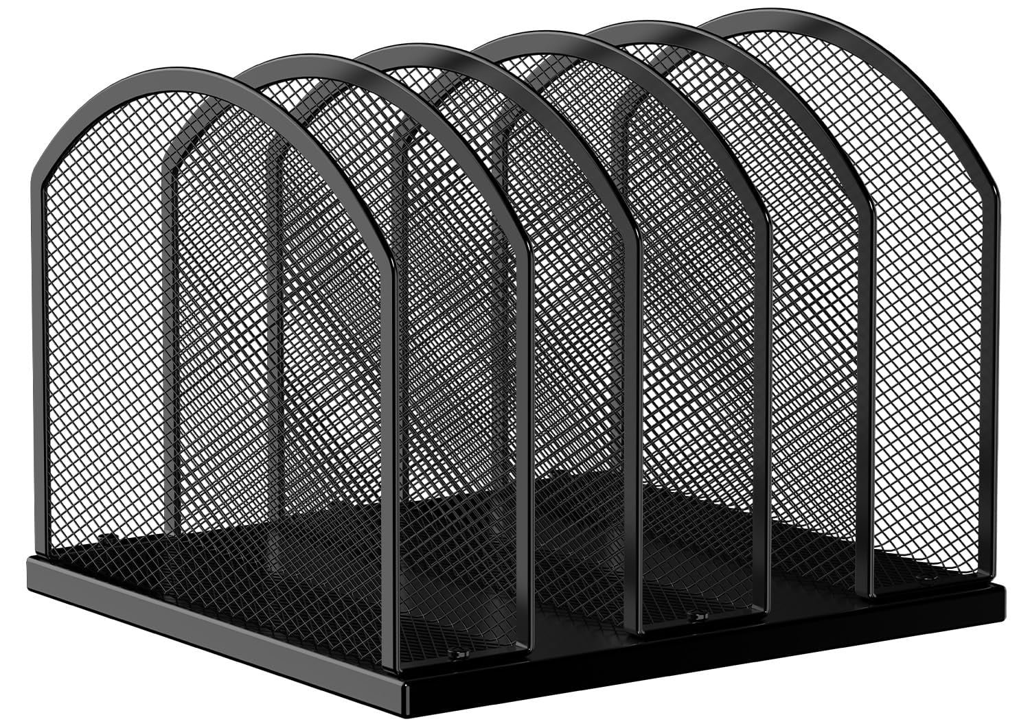 5‑Section Vertical Mesh Desktop File Sorter, Folder Organizer for ...