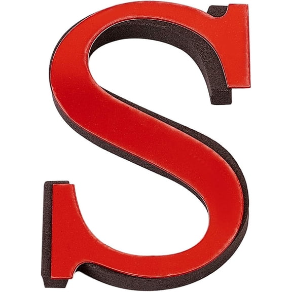 5 Set 5PCS Alphabet Mirror Stickers Acrylic 26 Letters 3D Mirror Wall Stickers Heart Living Room Bedroom Kitchen Wall Decoration Red Red