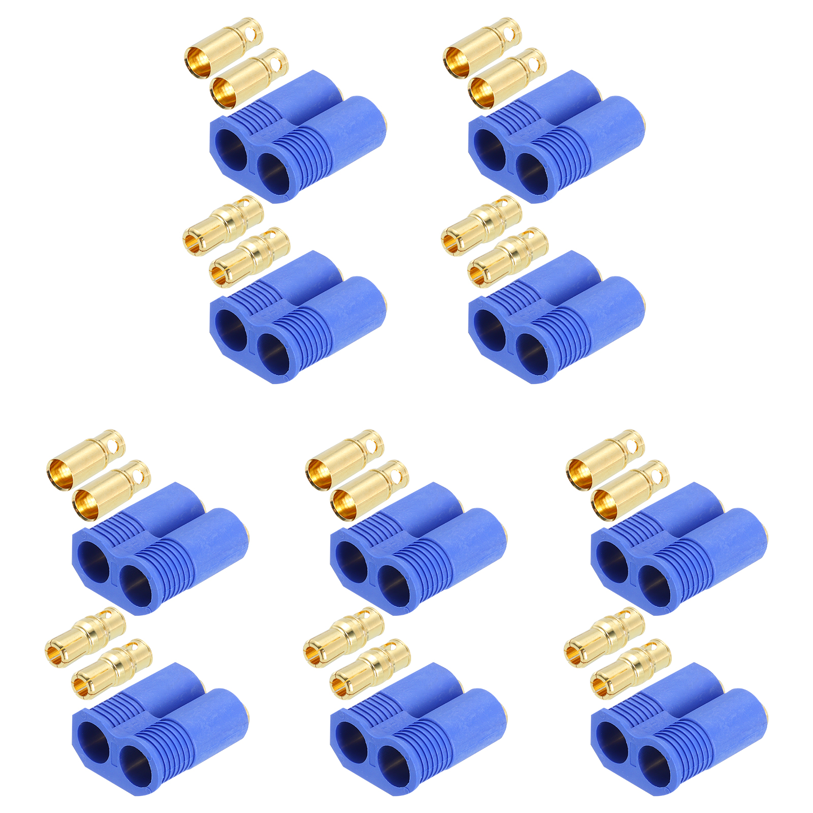 5 Set Banana Plugs Connector 8mm Male Female Banana Plug for Wire RC