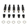 5 Set DC Power Connector 5.5x2.5mm Plug 12V Male Female Jack Socket