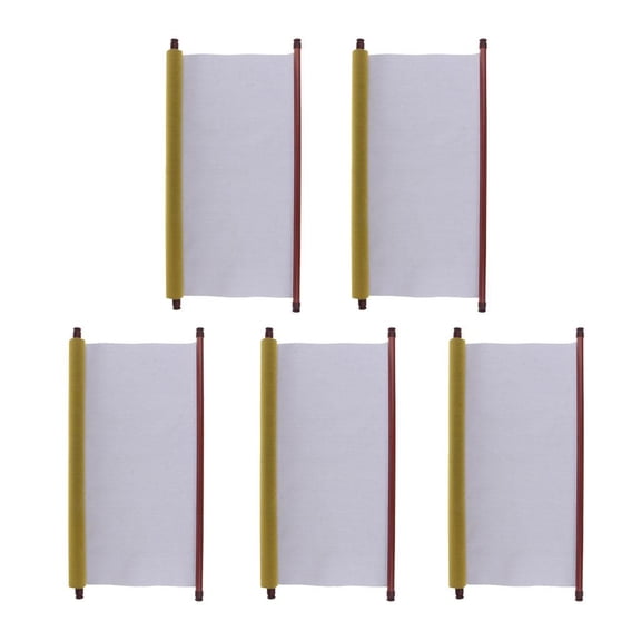 5 Set Large Writing Cloth Blank Scroll Notebook Mat Practicing Chinese Calligraphy - Quick and Easy without mess Homeschool Activity