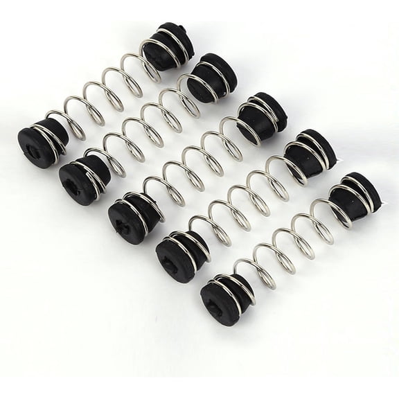 5 Set Precision Pruner Spring Replacement with Rubber Base End Cap for Pruning Shears Garden Pruners Garden Snips Trimming Scissors Clippers Repair Parts 2'' Length 50mm