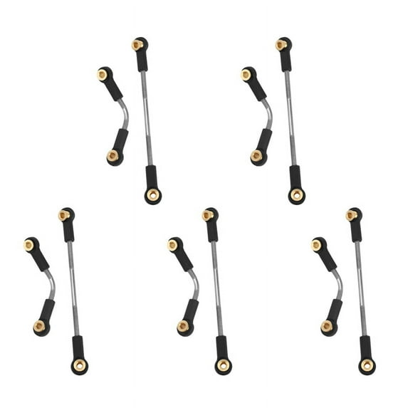 5 Set RC Car Steering Pull Rod Upgrade Part Metal RC Steering Rod for B1 B14 B24 B24 C14 C24 1/16