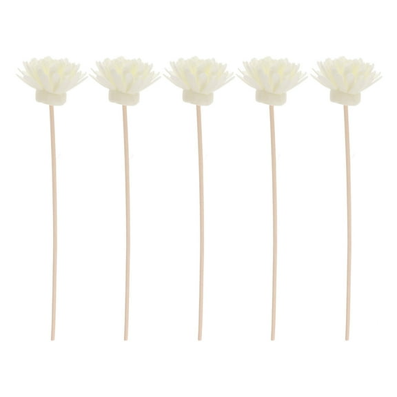 5 Set Small Chrysanthemum Scented Cane Rattan Reed Sticks Natural Fragrance Straight Reed Diffuser Oil Diffuser Replacement Aroma