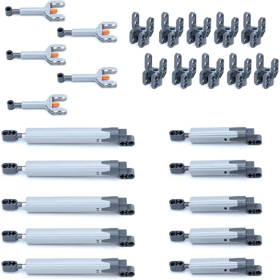 5 Set Technical Linear Actuator Axle and Pin Connector Block compatiable with Technic Parts