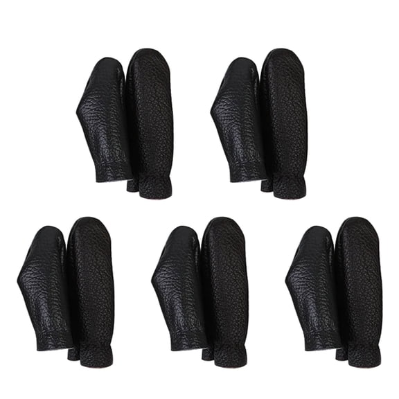 5 Sets/10Sets Leather Thimble Finger Protector Thumb and Finger Thimble/Protector for Hand Sewing Needlework Craft