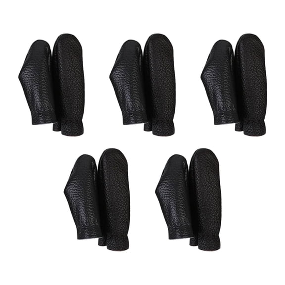5 Sets/10Sets Thumb and Finger Thimble, Leather Thimble Finger Protector Leather Finger Cots for Sewing