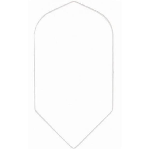 5 Sets (15 Flights) WHITE Slim Metronic Dart Flights - 75 Micron