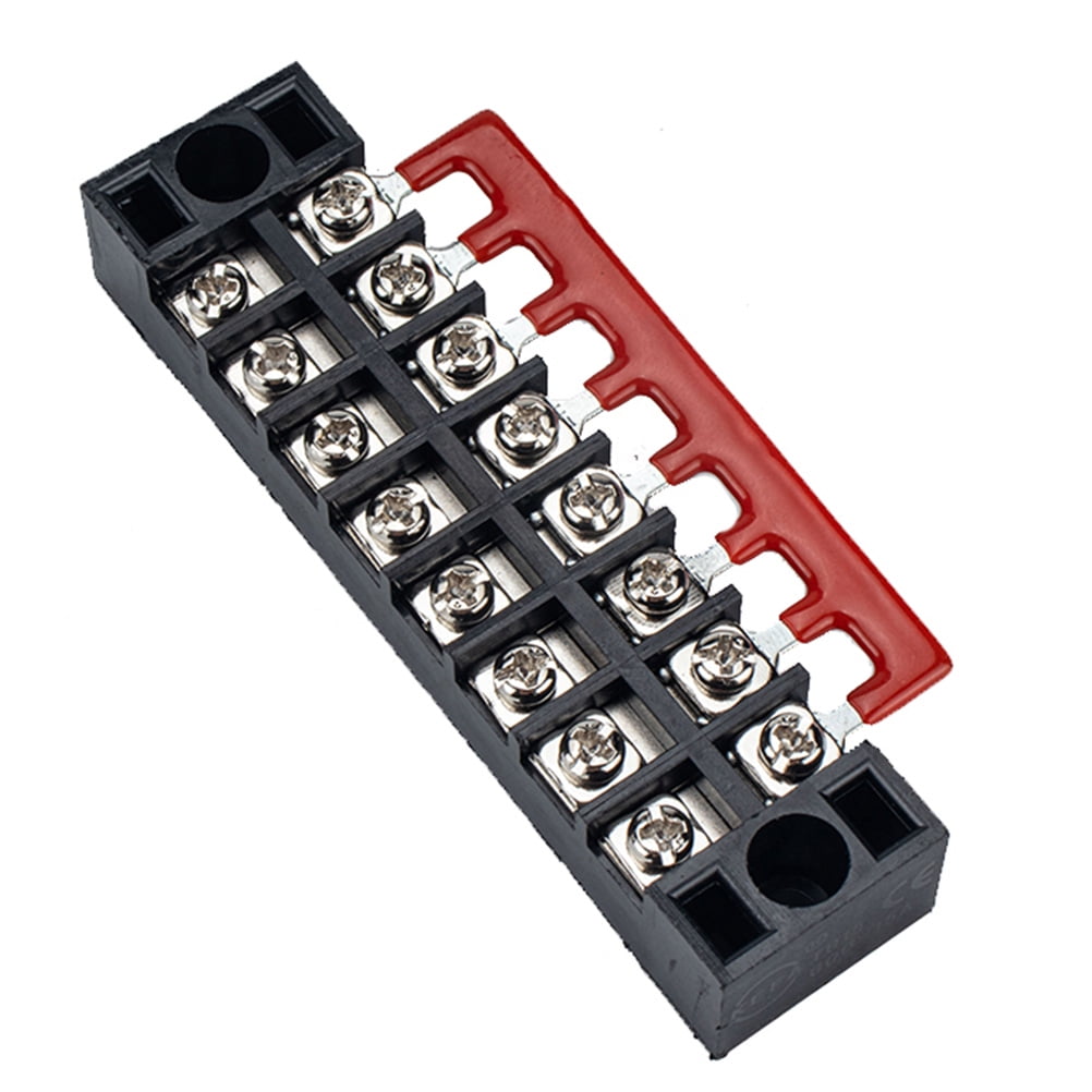 5 Sets 8 Positions Dual Row Screw Terminal Strip Blocks 8 Positions