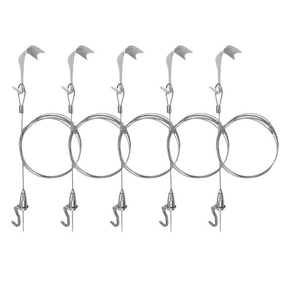 ibasenice Heavy Duty Picture Hanging Wire Kit, , 5 Sets for Home Decoration and Wall Art Display
