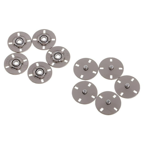 5 Sets Alloy Snap Fasteners Popper Press Buttons for Clothes Jacket - Matte , As Described